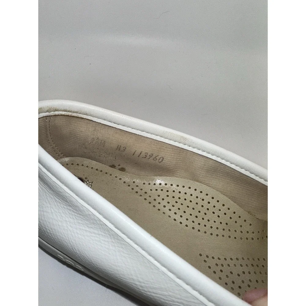 SAS Womens Wink Penny Loafers White Comfort‎ Leather Shoes, size US 8.5 M